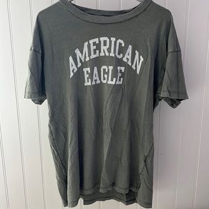 Oversized olive green American eagle t shirt